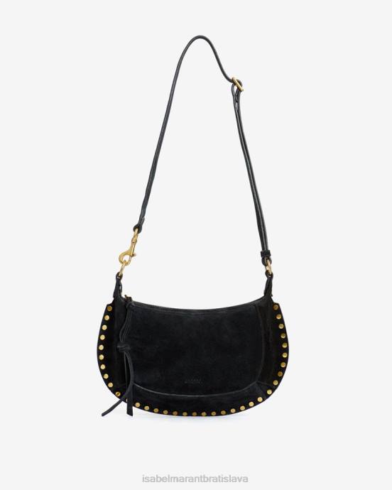 Isabel Marant unisex semišová taška cez rameno oskan moon V6XH918 príslušenstvo čierna