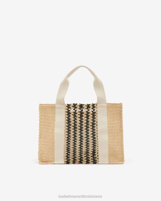 Isabel Marant unisex aruba malá bavlnená taška do ruky V6XH978 príslušenstvo prirodzené