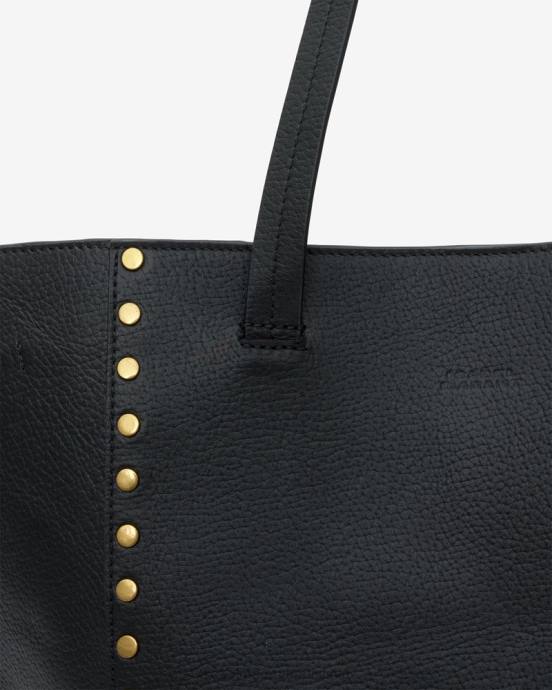 Isabel Marant unisex kožená taška oskan V6XH976 príslušenstvo čierna