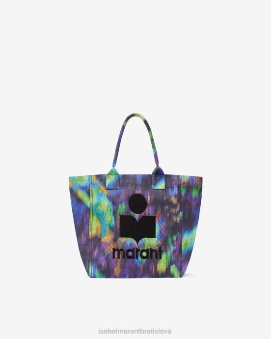 Isabel Marant unisex malá kabelka s logom yenky V6XH964 príslušenstvo modro zelená