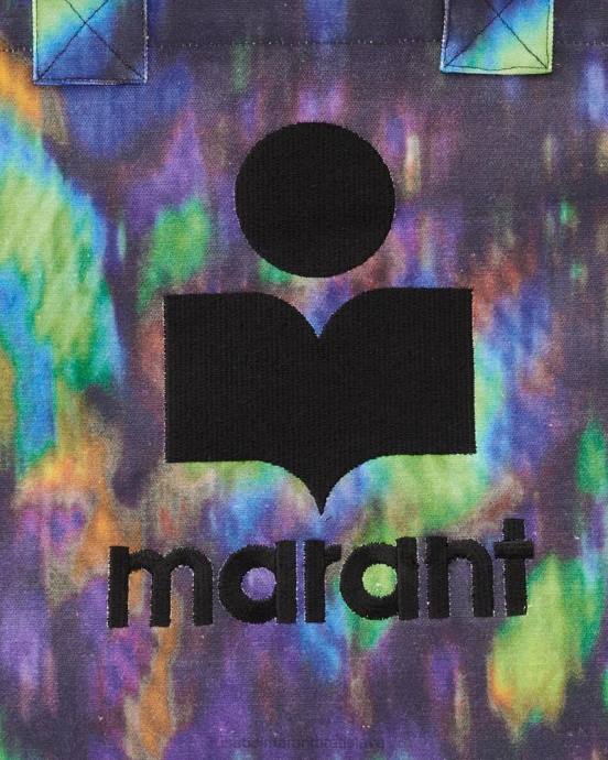 Isabel Marant unisex malá kabelka s logom yenky V6XH964 príslušenstvo modro zelená