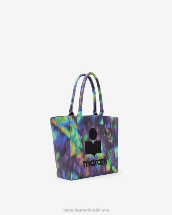 Isabel Marant unisex malá kabelka s logom yenky V6XH964 príslušenstvo modro zelená