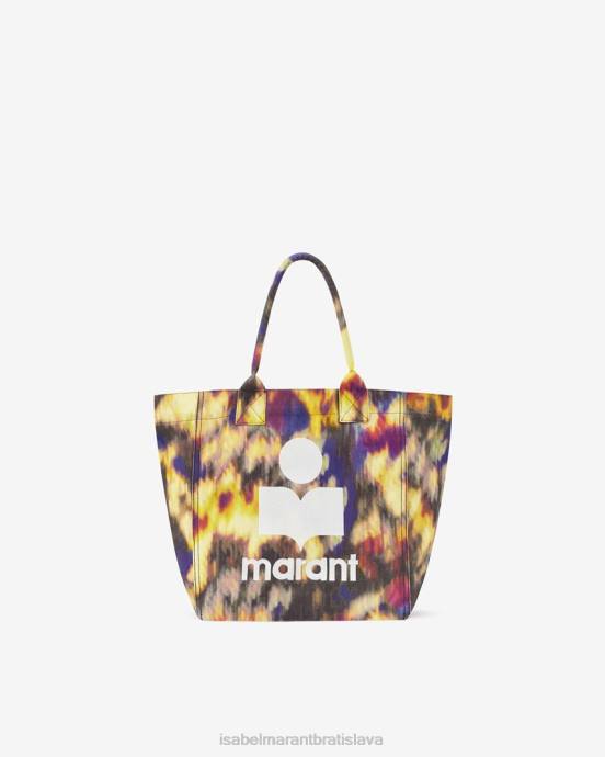Isabel Marant unisex malá kabelka s logom yenky V6XH965 príslušenstvo okrová/čierna