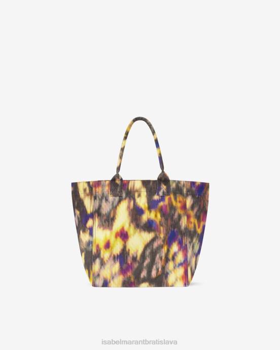 Isabel Marant unisex malá kabelka s logom yenky V6XH965 príslušenstvo okrová/čierna