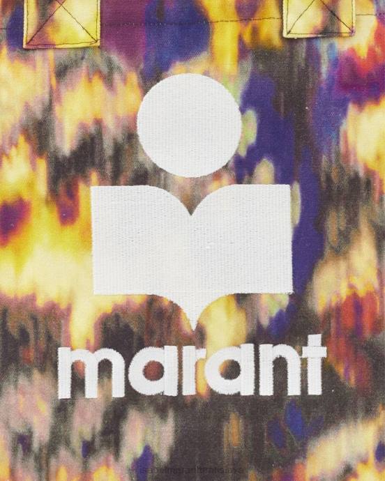 Isabel Marant unisex malá kabelka s logom yenky V6XH965 príslušenstvo okrová/čierna
