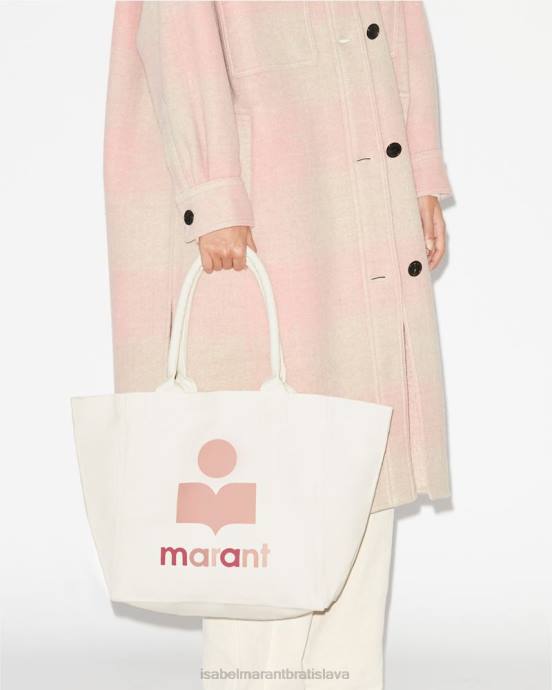 Isabel Marant unisex malá kabelka s logom yenky V6XH966 príslušenstvo ecru