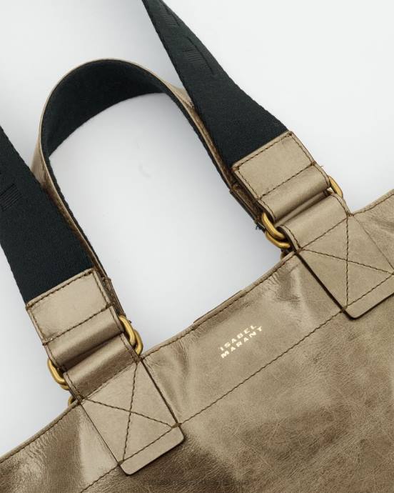 Isabel Marant unisex opatrná kožená kabelka V6XH969 príslušenstvo kaki