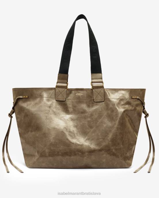 Isabel Marant unisex opatrná kožená kabelka V6XH969 príslušenstvo kaki