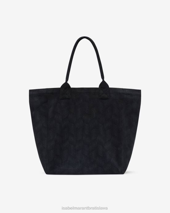 Isabel Marant unisex taška s logom yenky V6XH959 príslušenstvo vyblednutá čierna