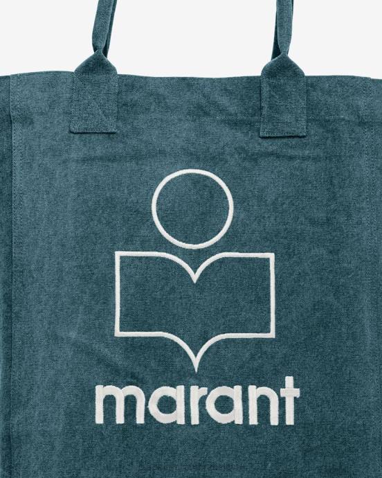 Isabel Marant unisex taška s logom yenky V6XH961 príslušenstvo tmavozelený