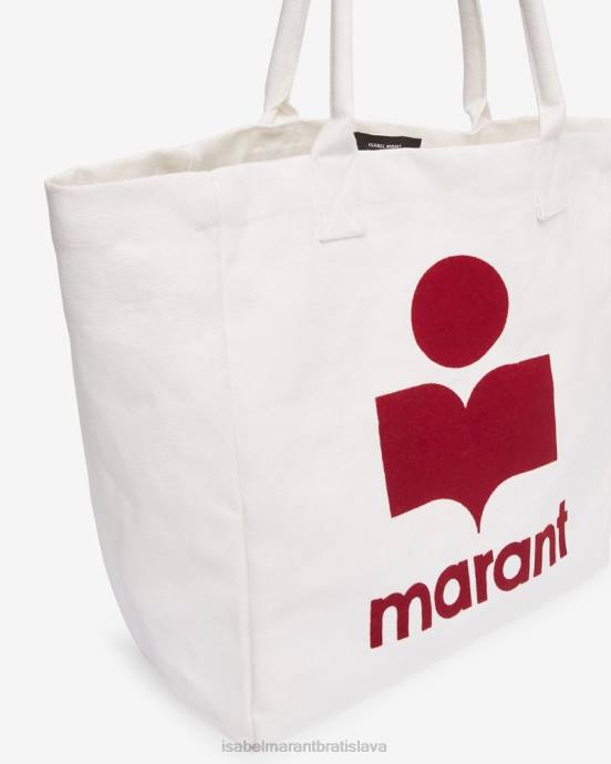 Isabel Marant unisex taška s logom yenky V6XH962 príslušenstvo ecru