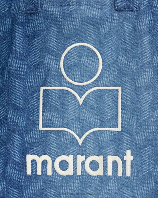 Isabel Marant unisex taška s logom yenky V6XH967 príslušenstvo Modrá