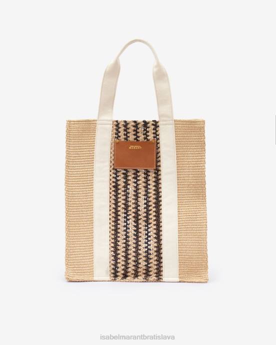 Isabel Marant unisex taška z arubskej bavlny V6XH979 príslušenstvo prirodzené