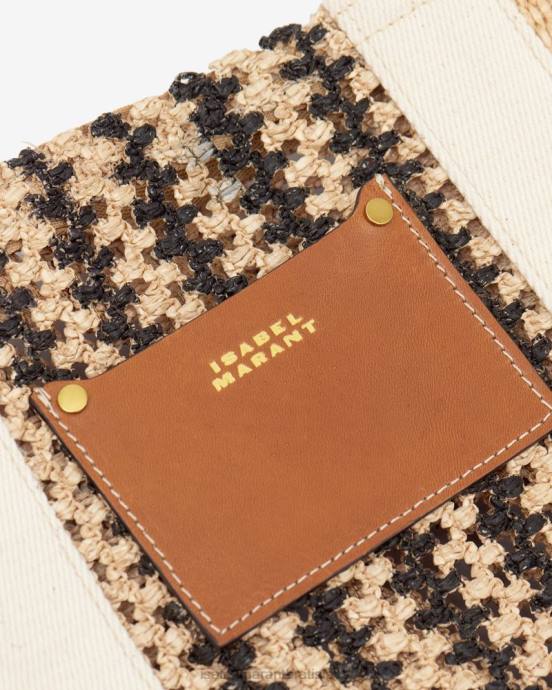 Isabel Marant unisex taška z arubskej bavlny V6XH979 príslušenstvo prirodzené