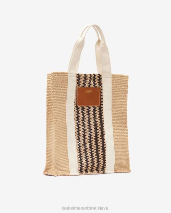 Isabel Marant unisex taška z arubskej bavlny V6XH979 príslušenstvo prirodzené
