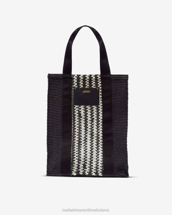 Isabel Marant unisex taška z arubskej bavlny V6XH981 príslušenstvo čierna