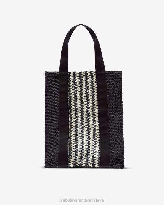 Isabel Marant unisex taška z arubskej bavlny V6XH981 príslušenstvo čierna