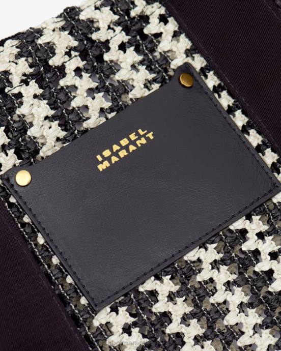 Isabel Marant unisex taška z arubskej bavlny V6XH981 príslušenstvo čierna