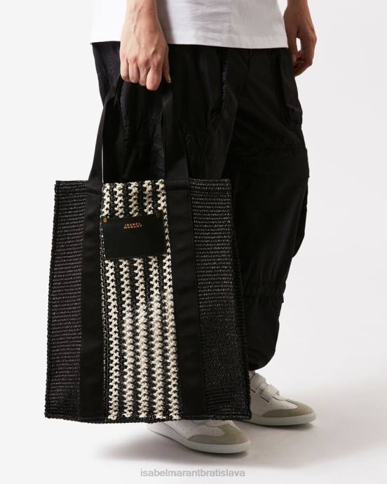 Isabel Marant unisex taška z arubskej bavlny V6XH981 príslušenstvo čierna