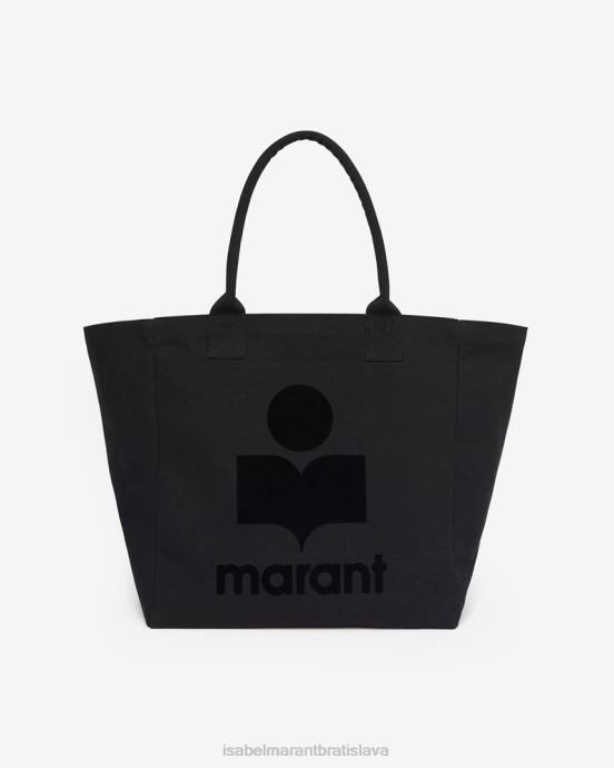 Isabel Marant unisex yenky bavlnená taška do ruky V6XH956 príslušenstvo čierna