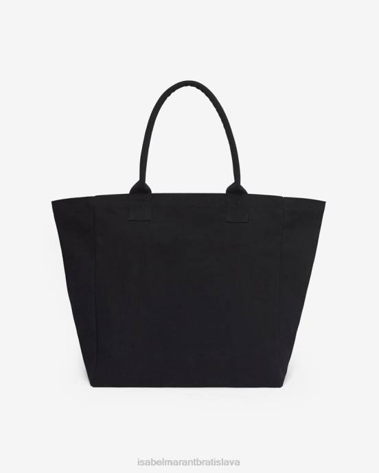 Isabel Marant unisex yenky bavlnená taška do ruky V6XH956 príslušenstvo čierna
