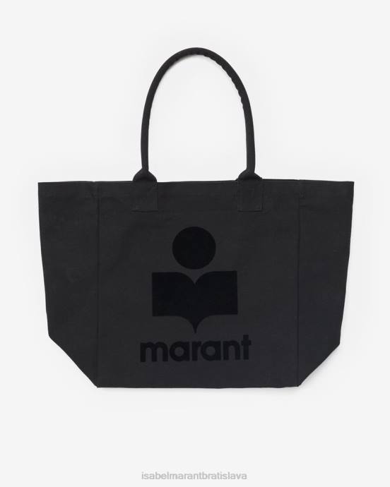 Isabel Marant unisex yenky bavlnená taška do ruky V6XH956 príslušenstvo čierna