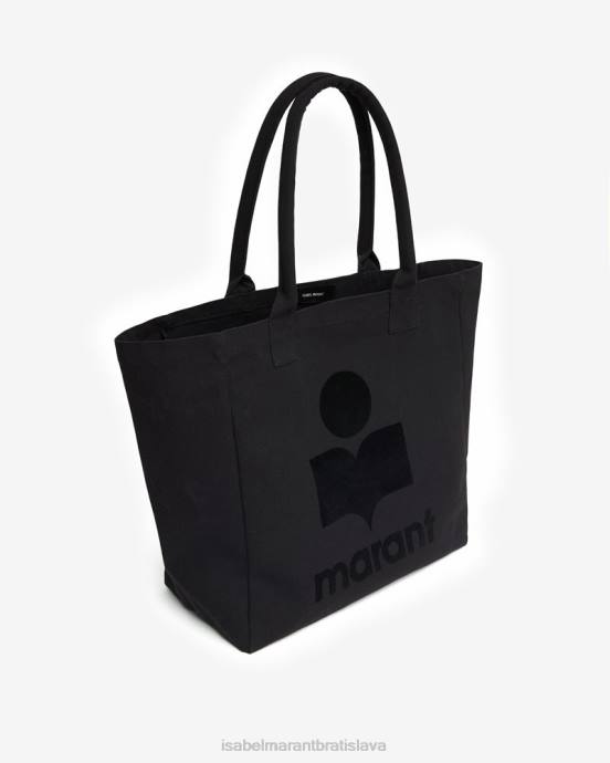 Isabel Marant unisex yenky bavlnená taška do ruky V6XH956 príslušenstvo čierna