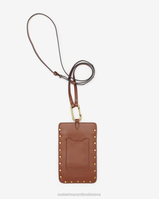 Isabel Marant unisex tieli držiak na telefón V6XH1046 príslušenstvo koňak
