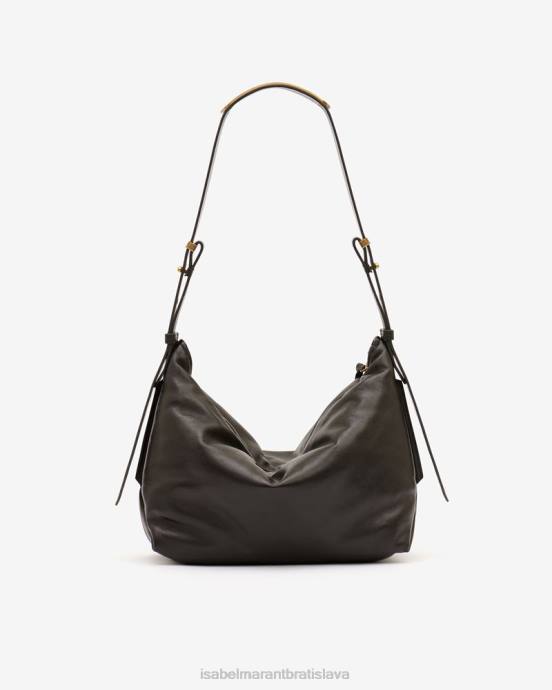 Isabel Marant unisex leyden kožená taška cez rameno V6XH1033 príslušenstvo čierna