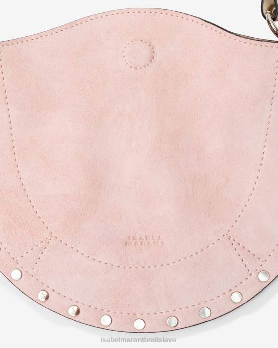 Isabel Marant unisex mini mesačná mäkká taška cez rameno V6XH9 príslušenstvo svetlo ružová