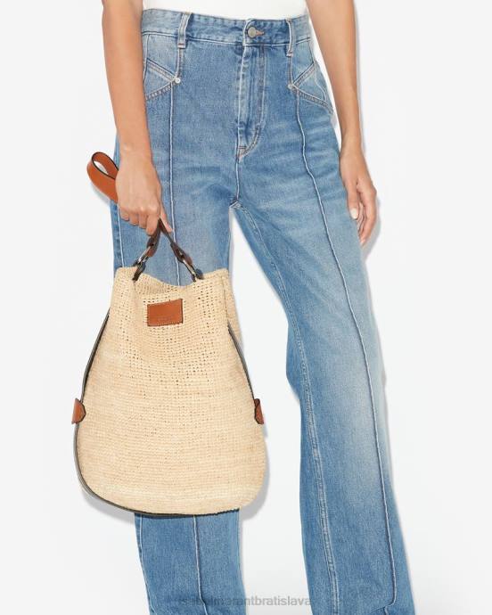 Isabel Marant unisex vedro bayia rafia V6XH1043 príslušenstvo prírodný/koňak