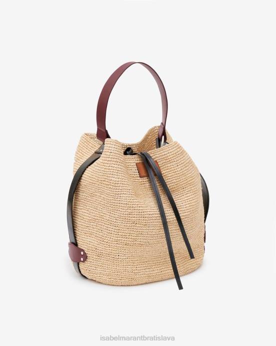 Isabel Marant unisex vedro bayia rafia V6XH1043 príslušenstvo prírodný/koňak