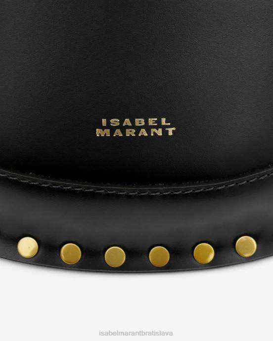 Isabel Marant unisex kožená taška na opasok skano V6XH941 príslušenstvo čierna