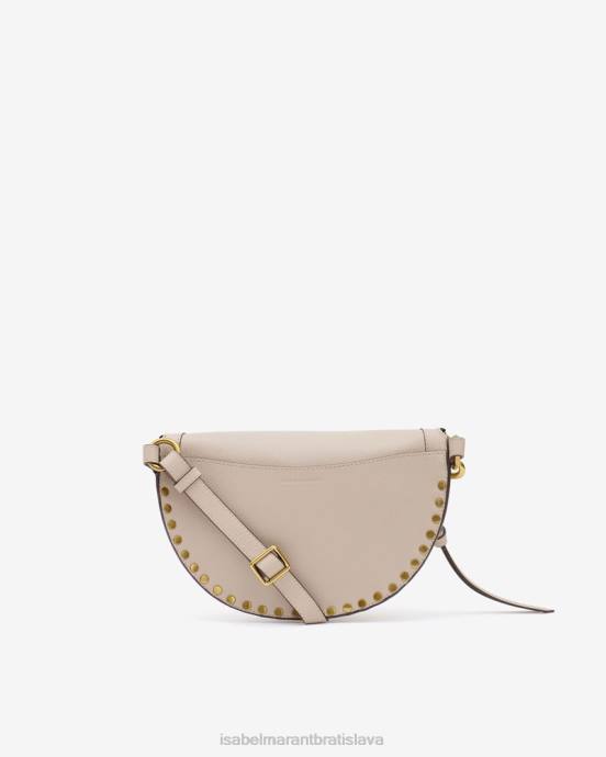 Isabel Marant unisex kožená taška na opasok skano V6XH945 príslušenstvo svetlo béžová