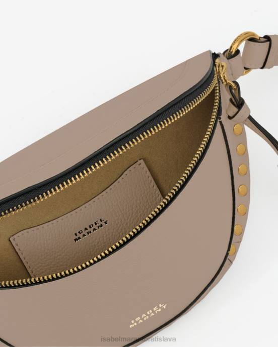 Isabel Marant unisex kožená taška na opasok skano V6XH946 príslušenstvo taupe