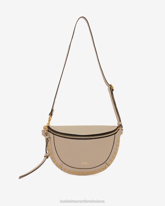 Isabel Marant unisex kožená taška na opasok skano V6XH946 príslušenstvo taupe