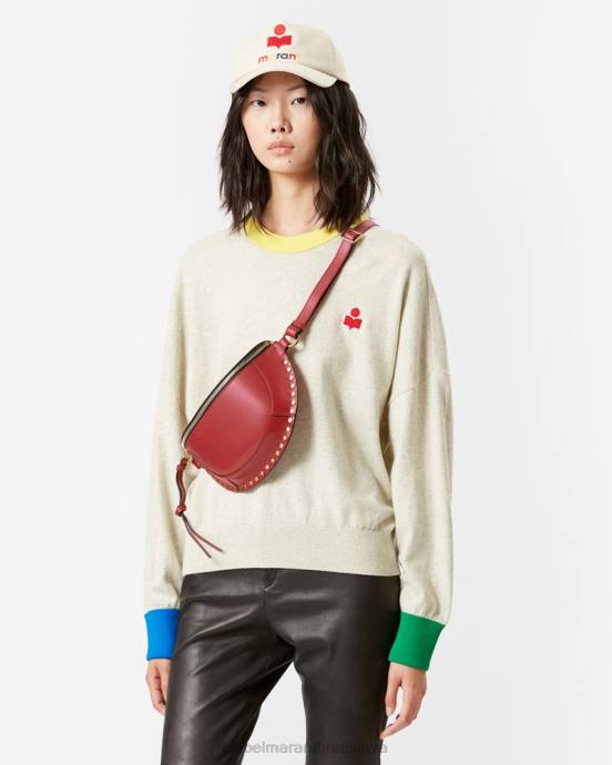 Isabel Marant unisex kožená taška na opasok skano V6XH951 príslušenstvo červená