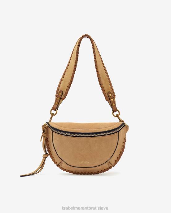 Isabel Marant unisex skano semišová taška na opasok V6XH949 príslušenstvo ťava