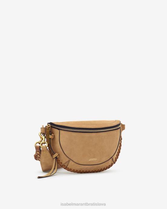 Isabel Marant unisex skano semišová taška na opasok V6XH949 príslušenstvo ťava
