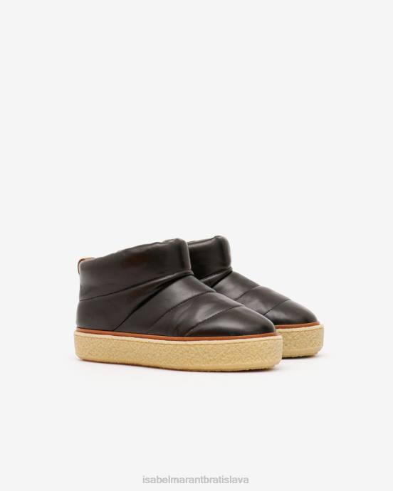 Isabel Marant unisex Snehule eskee z jahňacej kože V6XH722 obuv čierna