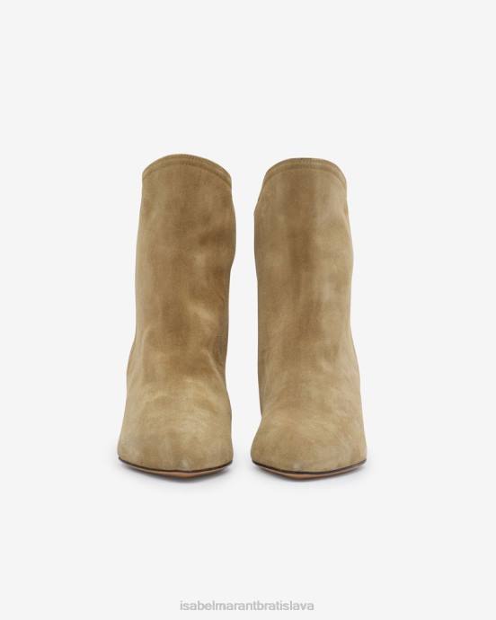 Isabel Marant unisex dripi semišové kožené nízke čižmy V6XH792 obuv taupe