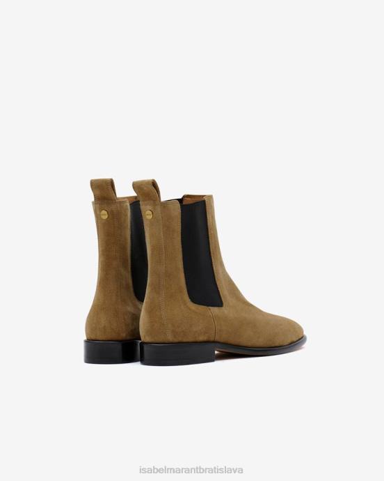Isabel Marant unisex galna semišové členkové topánky V6XH801 obuv taupe