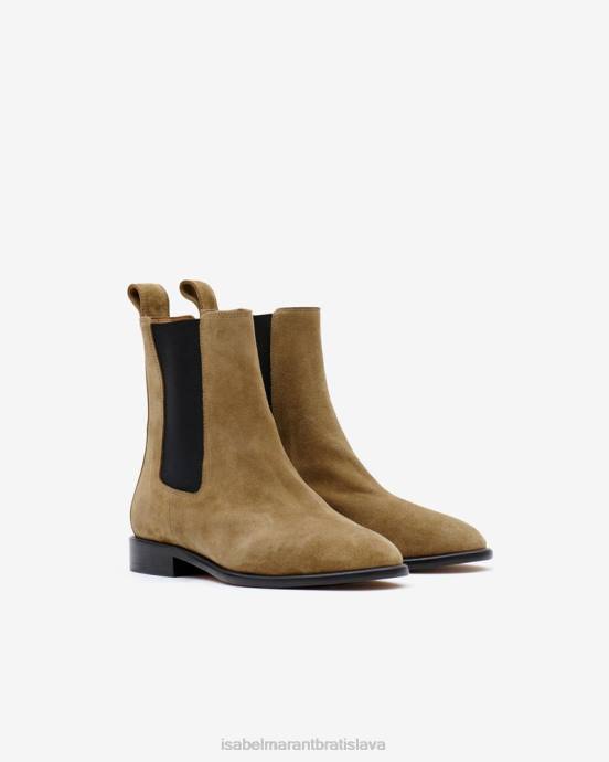 Isabel Marant unisex galna semišové členkové topánky V6XH801 obuv taupe