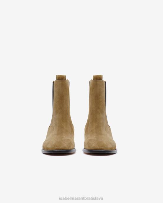 Isabel Marant unisex galna semišové členkové topánky V6XH801 obuv taupe