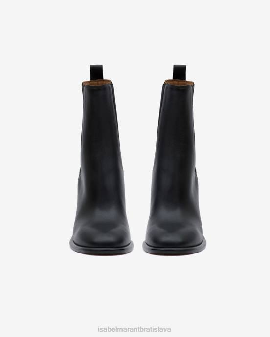 Isabel Marant unisex kožené čižmy gyllya V6XH803 obuv čierna