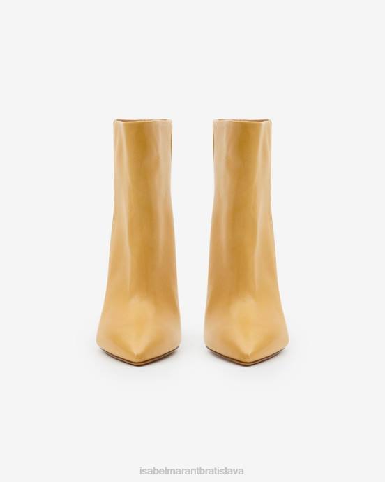 Isabel Marant unisex kožené čižmy miyako V6XH717 obuv farba