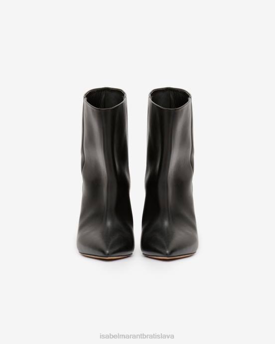 Isabel Marant unisex kožené čižmy miyako V6XH812 obuv čierna