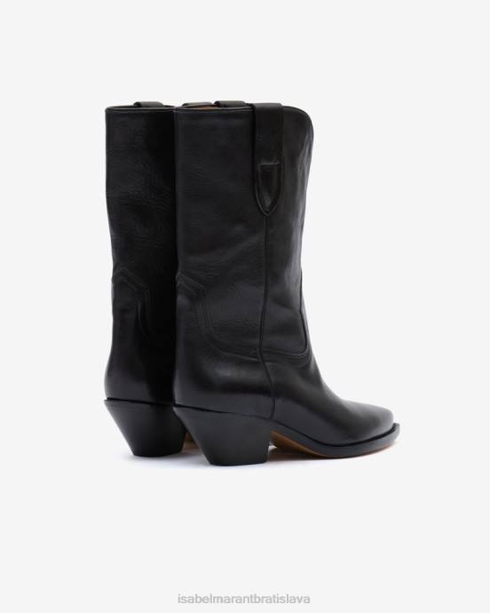 Isabel Marant unisex kožené kovbojské topánky dahope V6XH723 obuv čierna