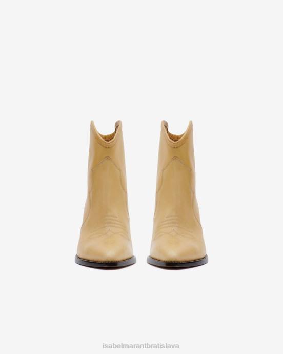 Isabel Marant unisex kožené členkové čižmy darizo V6XH763 obuv prirodzené