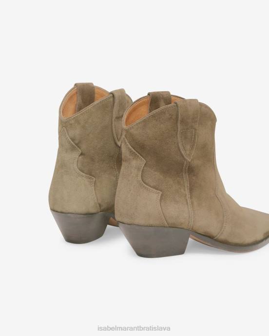 Isabel Marant unisex kožené členkové topánky dewina V6XH732 obuv taupe